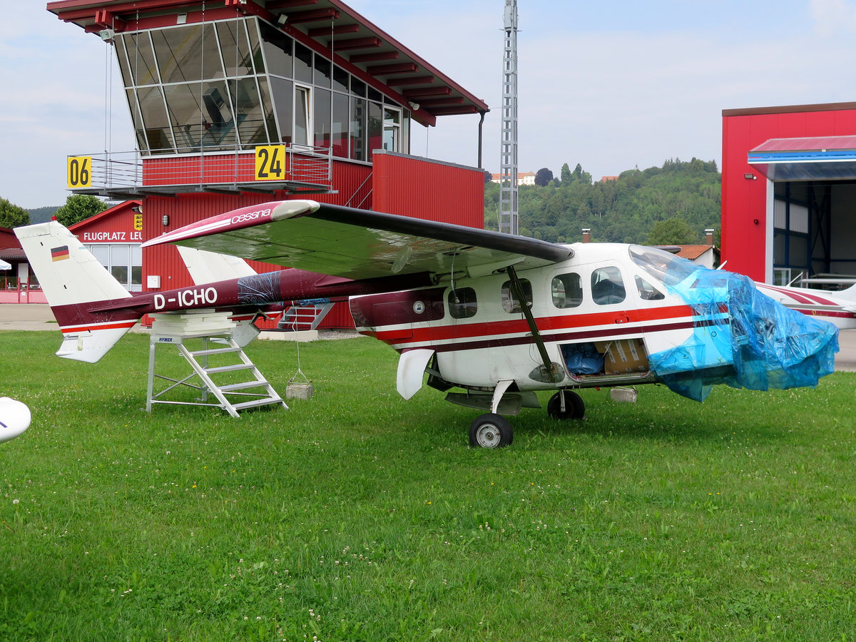 Privat, D-ICHO, Cessna, T-337 G  Skymaster, 02.08.2019, EDNL, Leutkirch-Unterzeil, Germany