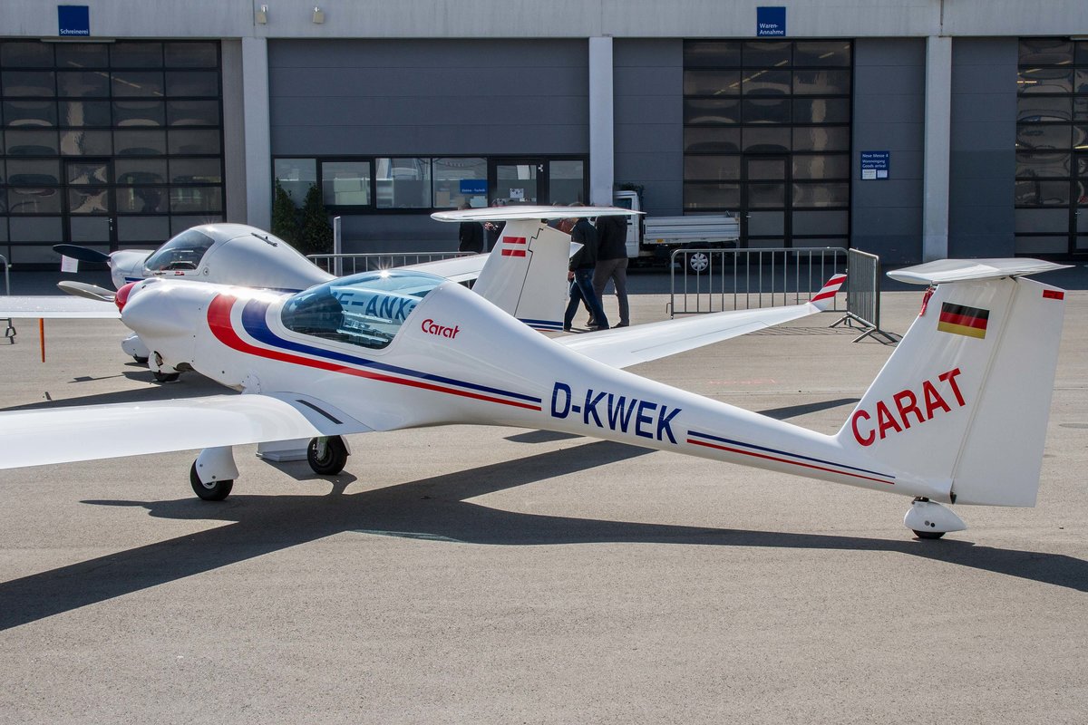 privat, D-KWEK, Technoflug, Carat A, 07.04.2017, Aero '17, Friedrichshafen, Germany