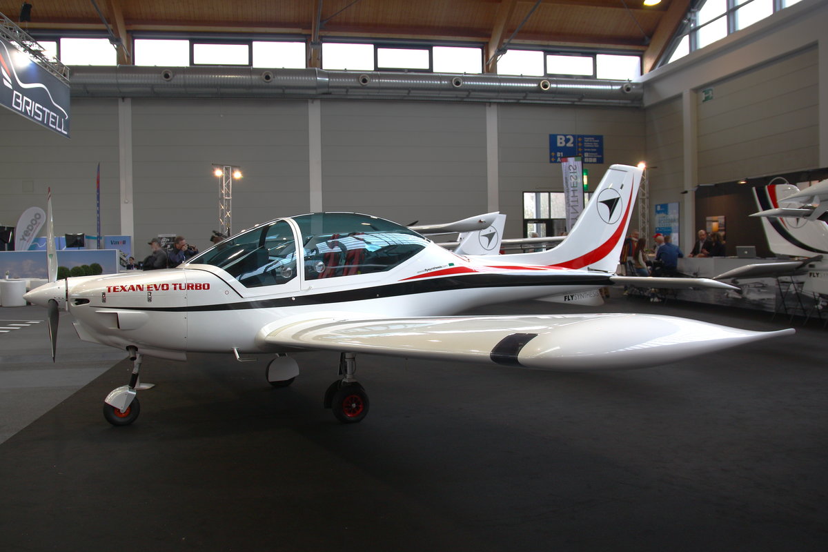 Privat, FlySynthesis, Texan Evo Turbo, unregistriert. Aero 2019, Friedrichshafen, 10.04.2019.