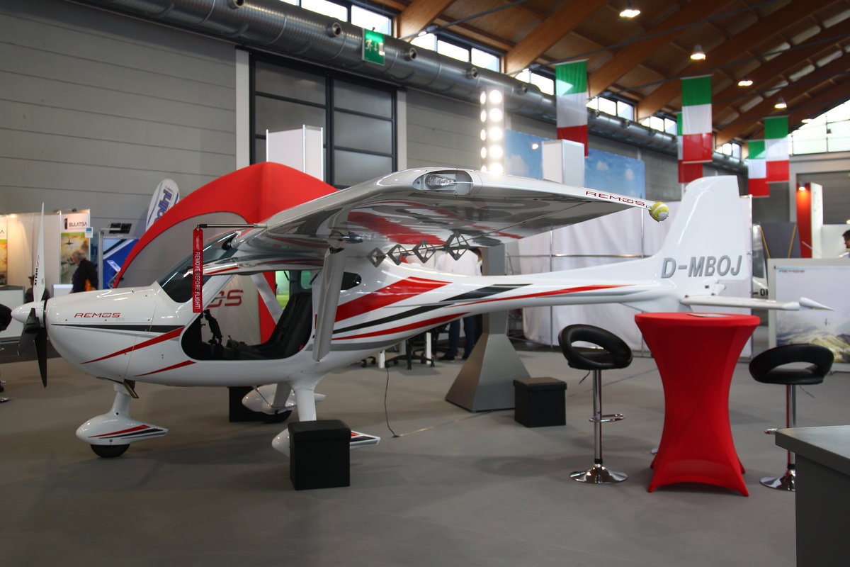Privat, Remos GX Mirage, D-MBOJ. Aero 2019, Friedrichshafen, 10.04.2019.
