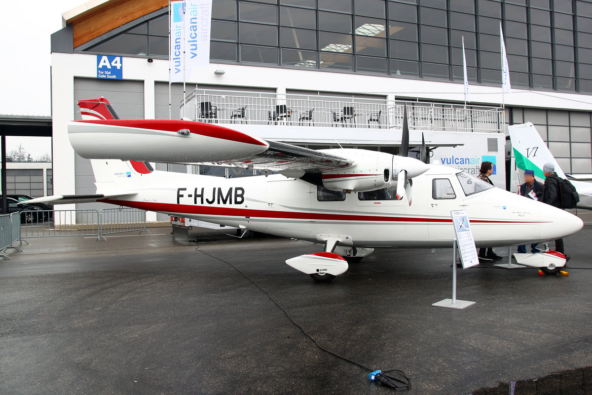 Privat, Vulcanair P68C, F-HJMB. Aero 2019, Friedrichshafen, 10.04.2019.
