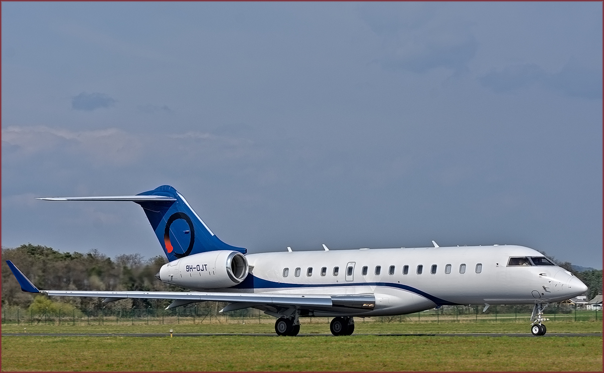 Private 9H-OJT; Bombardier BD-700-1A10 Global 6000; Maribor Flughafen MBX; 3.4.2019