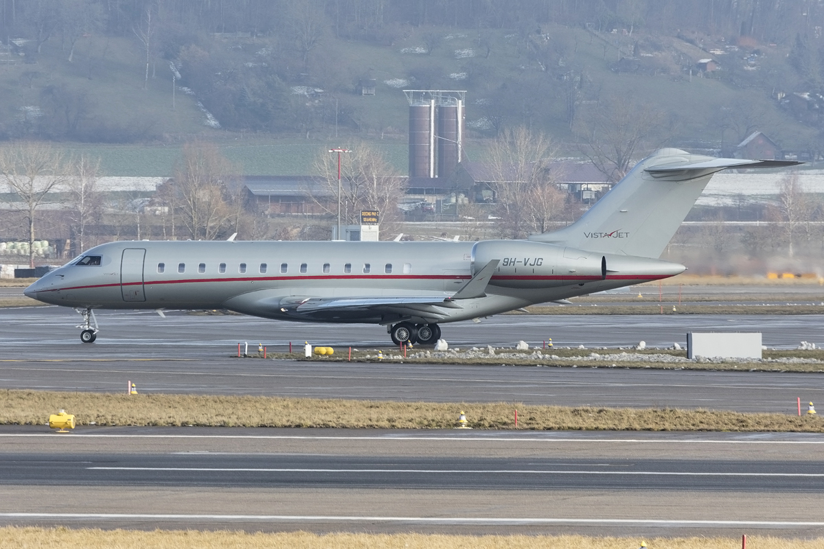 Private, 9H-VJG, Bombardier, BD-700-1A10 Global 6000, 23.01.2016, ZRH, Zürich, Switzerland 



