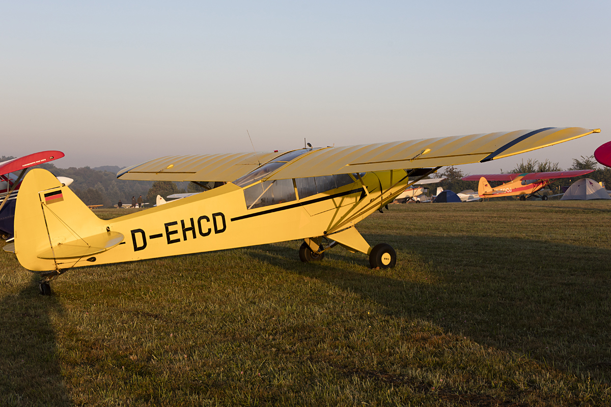 Private, D-EHCD, Piper, L-18C Super Cub, 10.09.2016, EDST, Hahnweide, Germany

