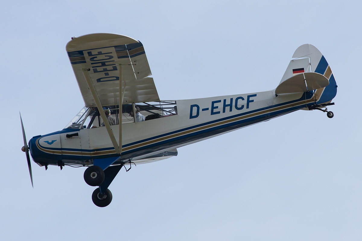 Private, D-EHCF, Piper, PA-18-95 Super Cub, 14.09.2019, EDST, Hahnweide, Germany


