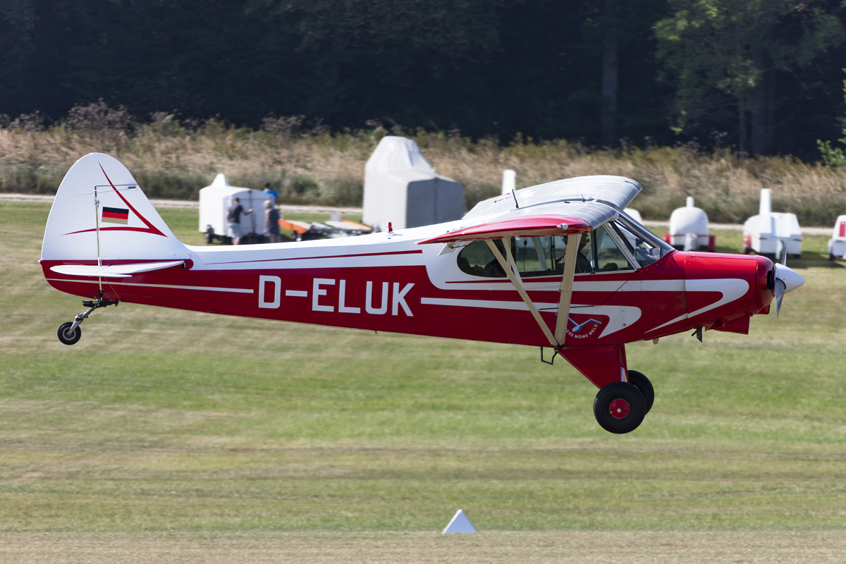 Private, D-ELUK, Piper, PA-18-150 Super Cub, 09.09.2016, EDST, Hahnweide, Germany


