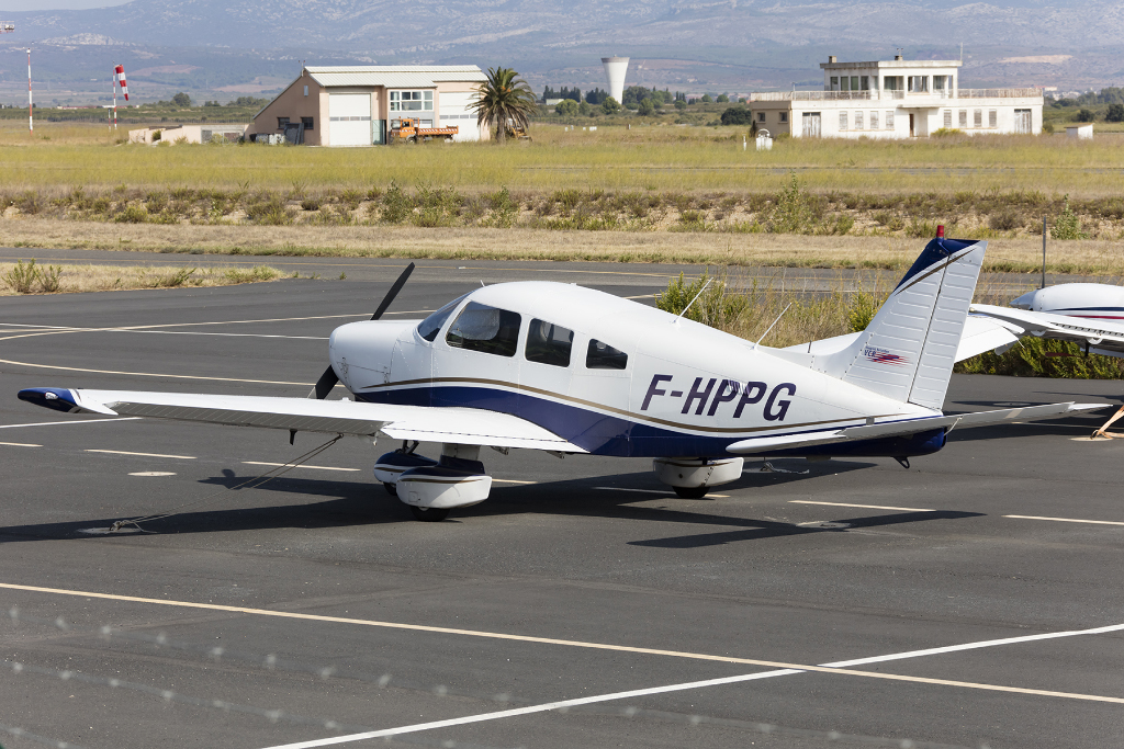 Private, F-HPPG, Piper, PA-28-161 Warrior II, 28.09.2015, PGF, Perpignan, France



