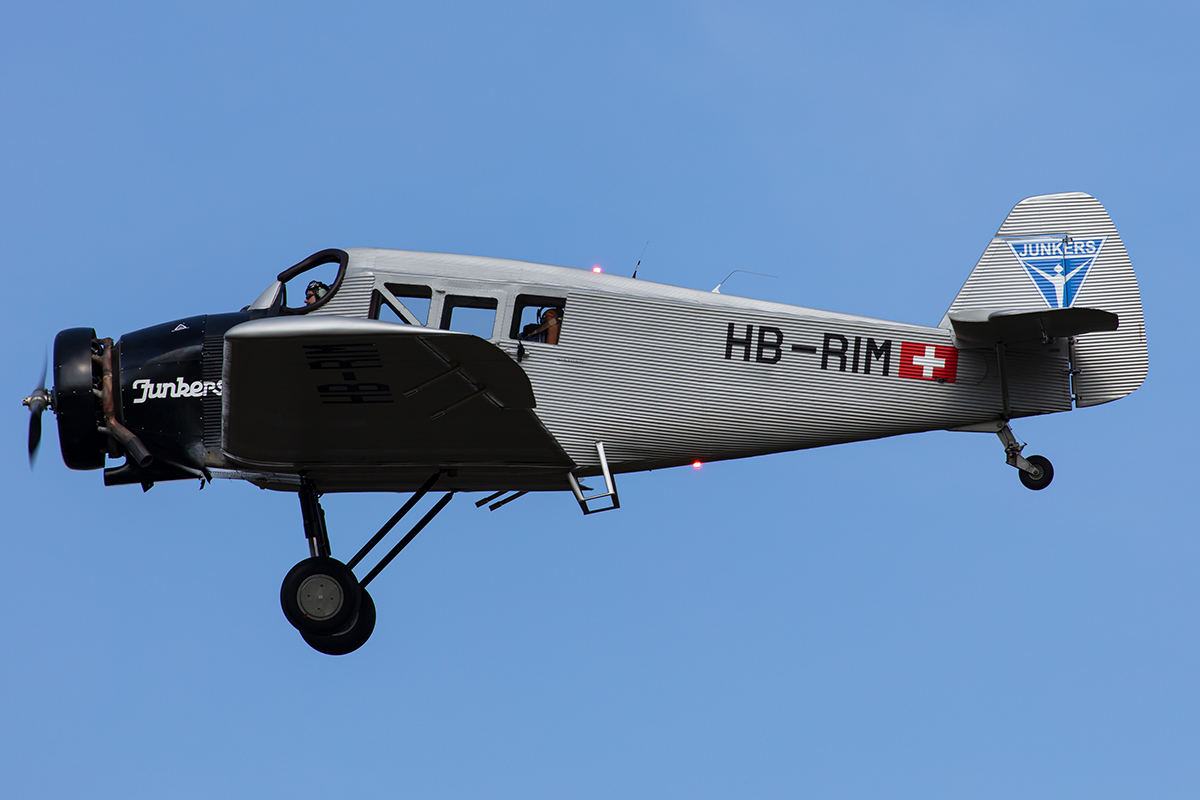 Private, HB-RIM, Junkers, F13, 14.09.2019, EDST, Hahnweide, Germany



