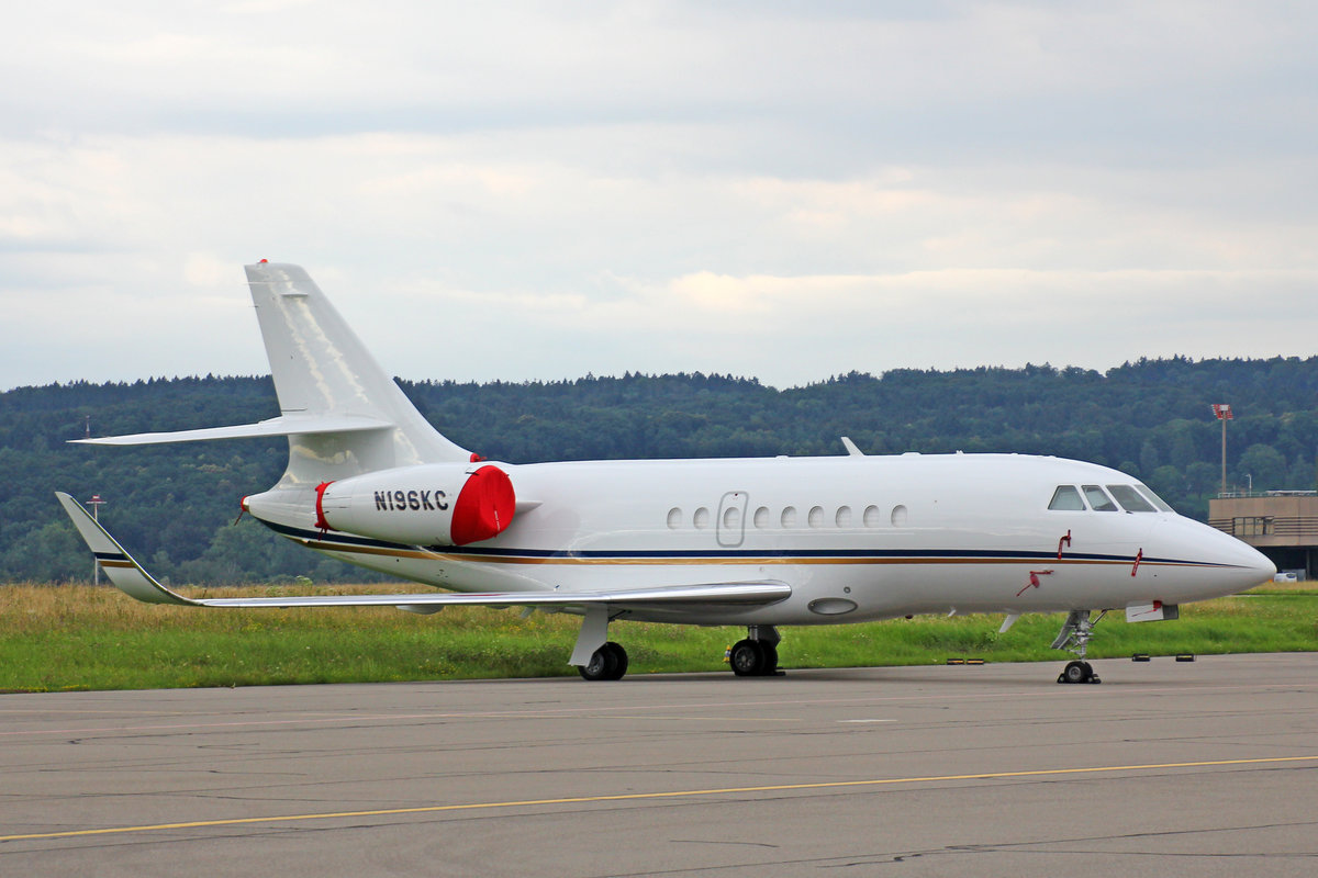 Private, N196KC, Dasault Falcon 2000, 15.Juli 2016, ZRH Zürich, Switzerland.