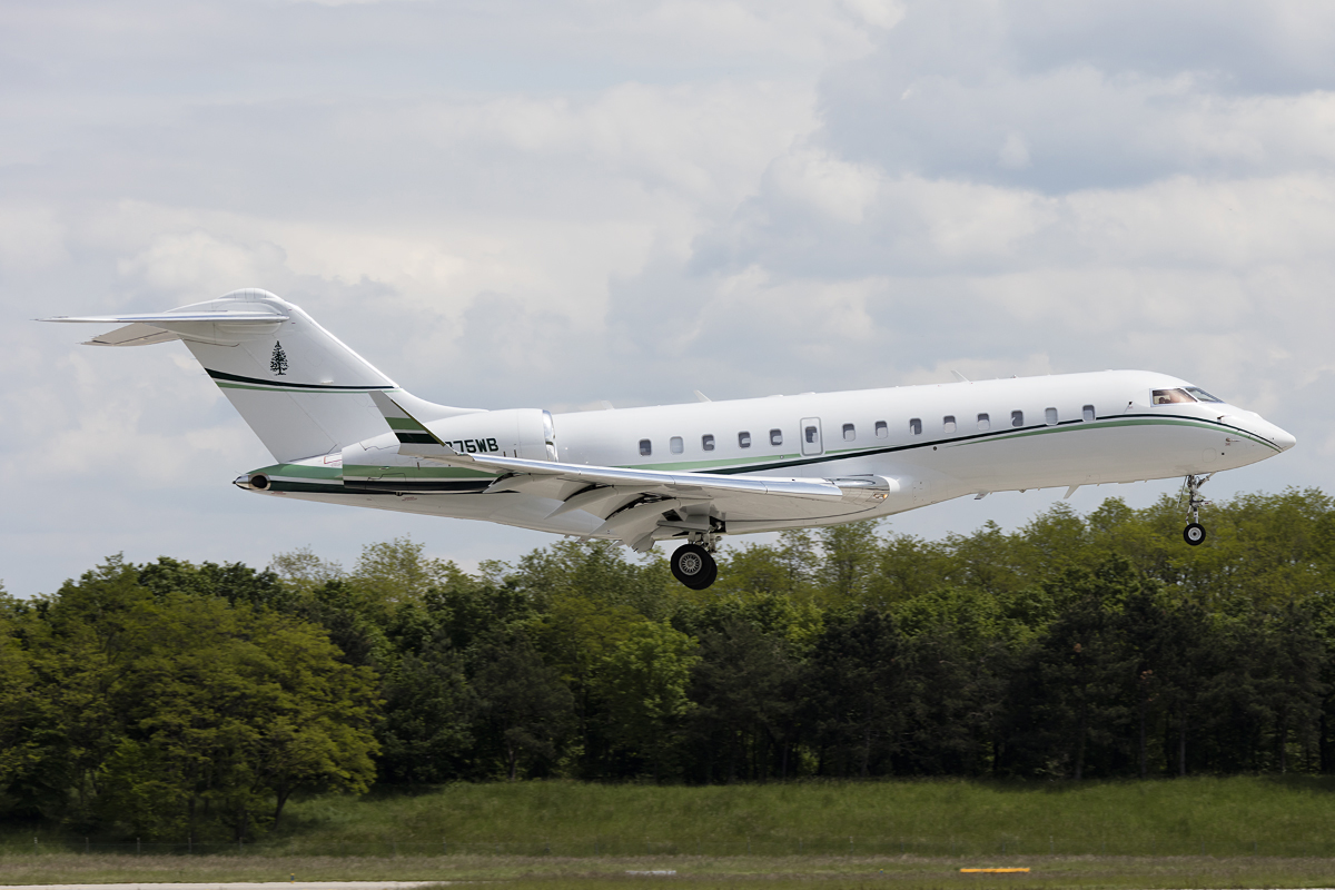 Private, N375WB, Bombardier, BD-700-1A11 Global 5000, 18.05.2016, BSL, Basel, Switzerland 



