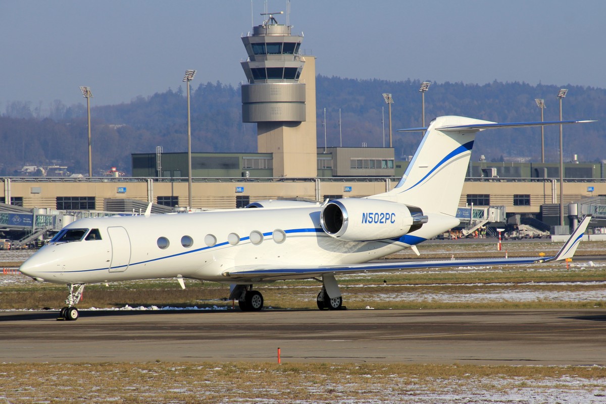 Private, N502PC, Gulfstream IV SP, 22.Januar 2016, ZRH Zürich, Switzerland.