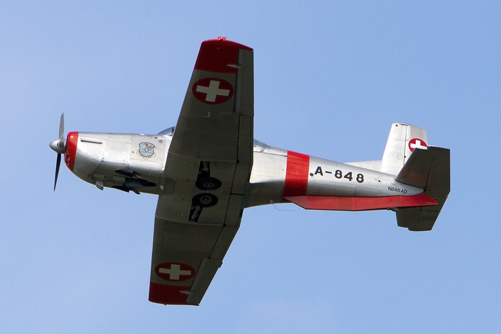 Private, N848AD, Pilatus, P-3-02, 30.08.2014, LSMP, Payerne, Switzerland






