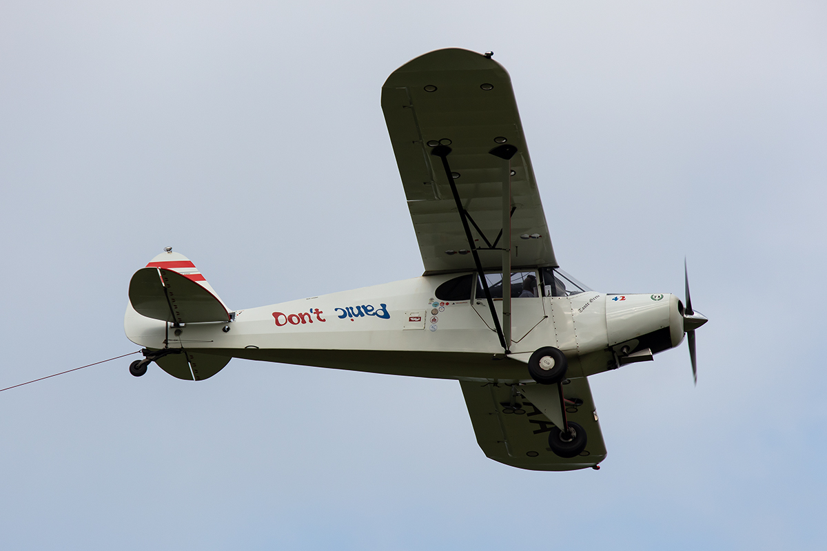 Private, OE-AAA, Piper, PA-12 Super Cruiser, 14.09.2019, EDST, Hahnweide, Germany





