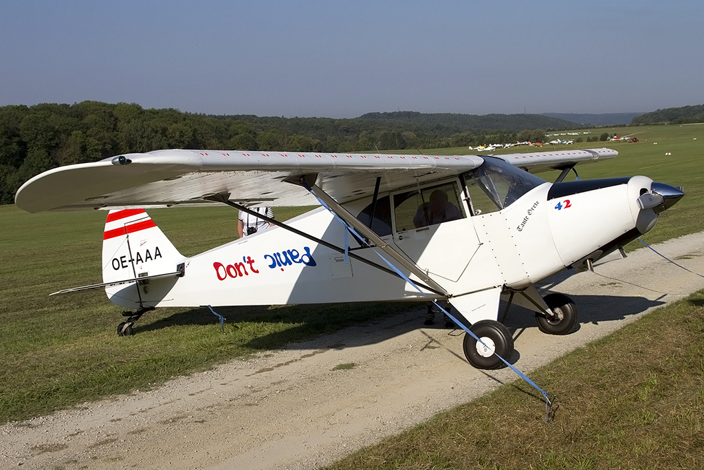 Private, OE-AAA, Piper, PA-12 Super Cruiser, 06.09.2013, EDST, Hahnweide, Germany 




