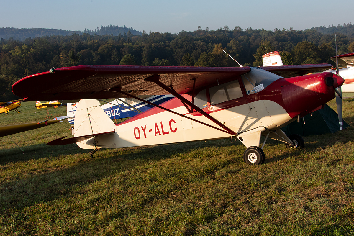 Private, OY-ALC, Piper, PA-12 Super Cruiser, 15.09.2019, EDST, Hahnweide, Germany



