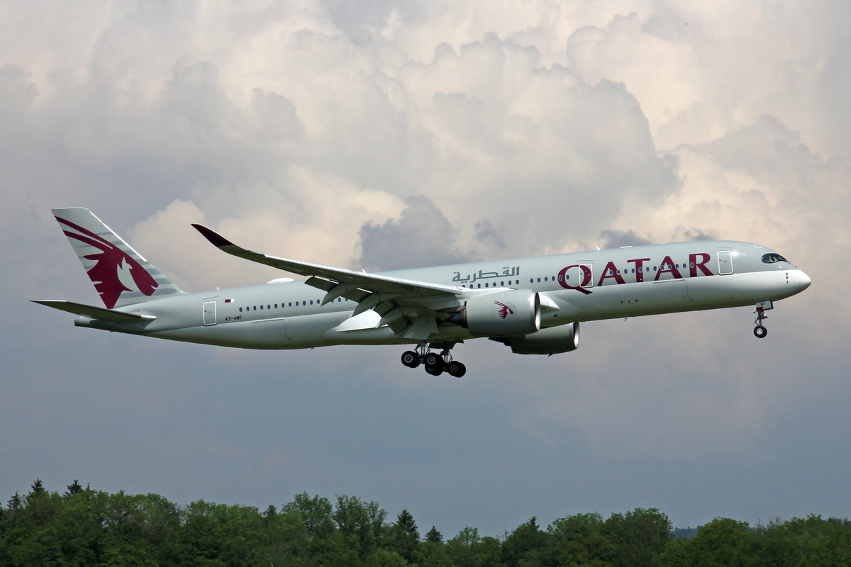 Qatar Airways, A7-AMF, Airbus A350-941, msn: 172, 25.Mai 2019, ZRH Zürich, Switzerland.