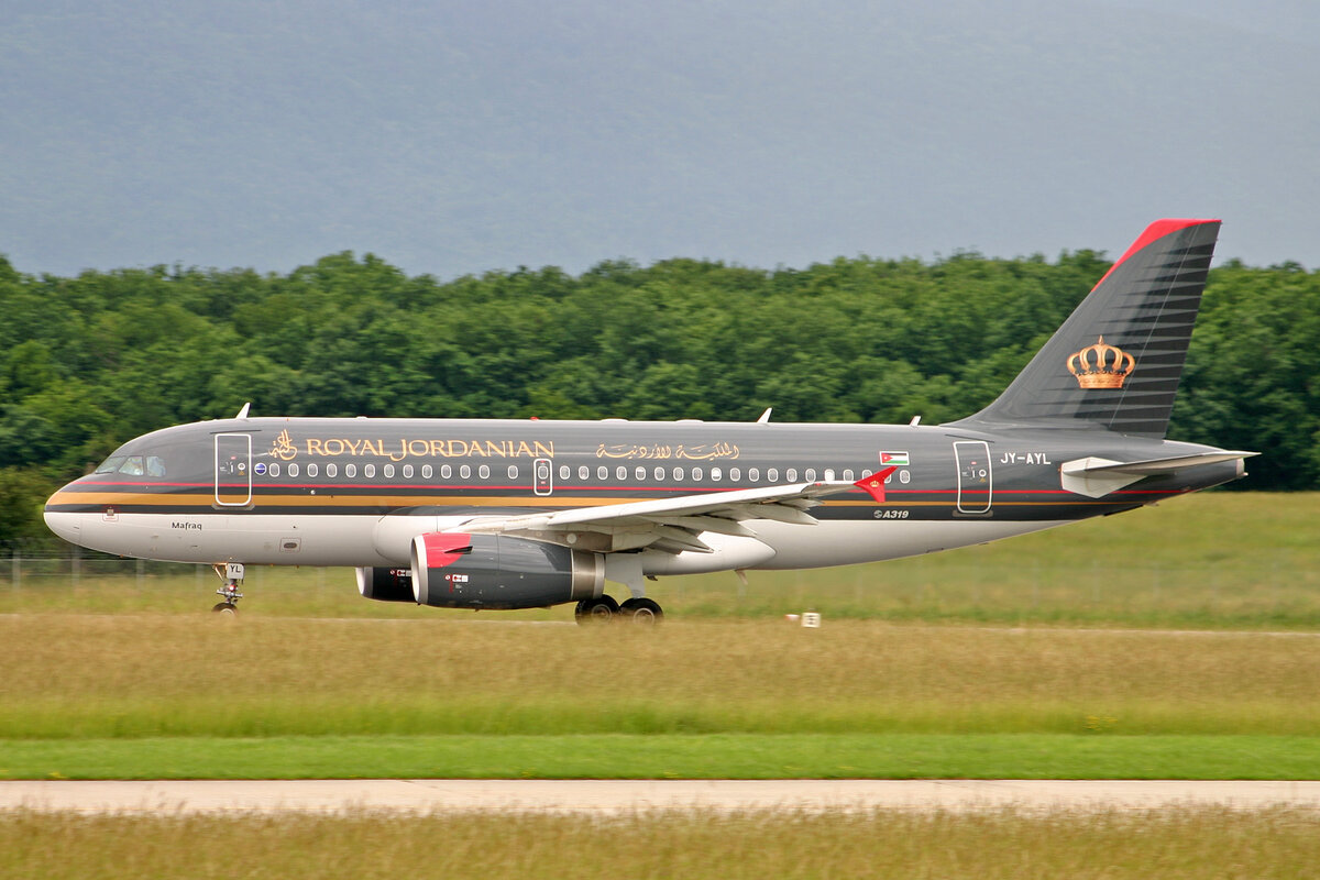 Royal Jordanian Airlines, JY-AYL, Airbus A319-132, msn: 3428,  Mafraq , 11.Juni 2008, GVA Genève, Switzerland.