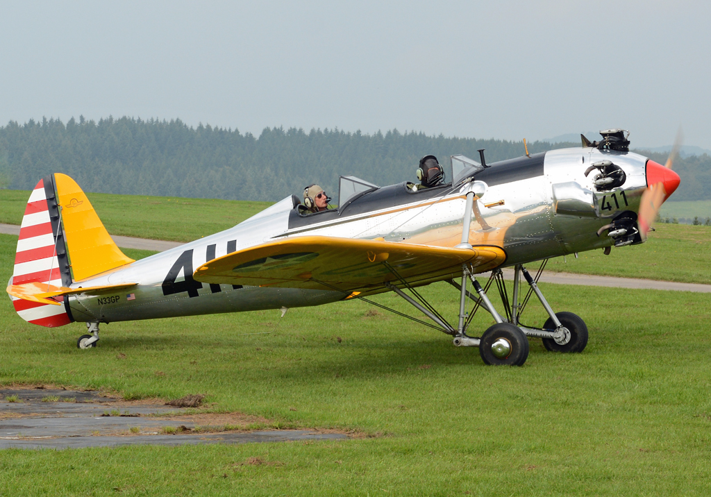 Ryan PT-22 ST3 Recruit (mil. und ziviles Schulflugzeug), N33GP, Baujahr 1942 in Wershofen - 07.09.2014
