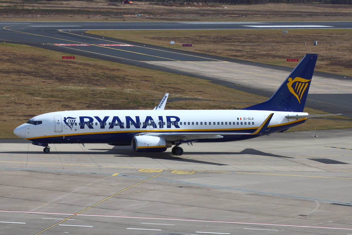 Ryanair, Boeing B737-8AS(WL), EI-DLR. Köln-Bonn (CGN/EDDK) am 30.03.2018. 
