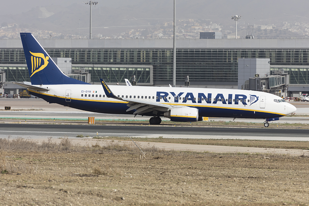 Ryanair, EI-DYR, Boeing, B737-8AS, 27.10.2016, AGP, Malaga, Spain 


