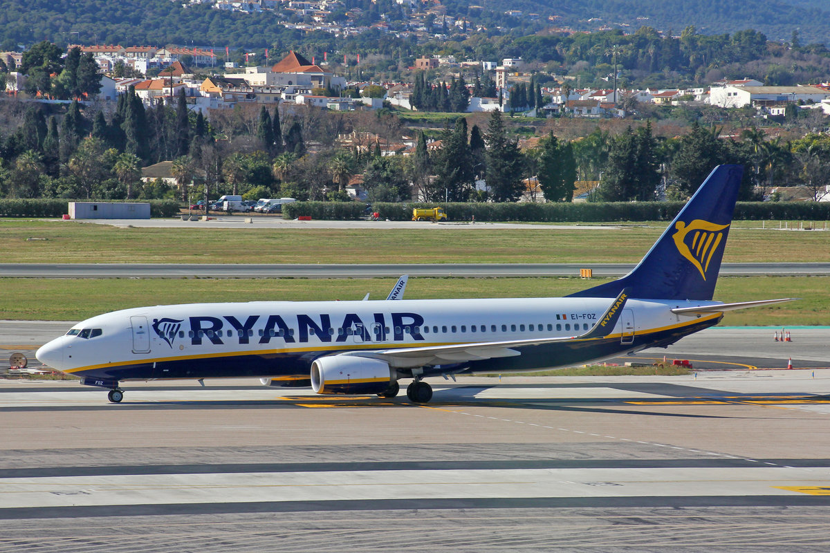 Ryanair, EI-FOZ, Boeing B737-8AS, msn: 44731/5834, 03.Februar 2019, AGP Málaga-Costa del Sol, Spain.