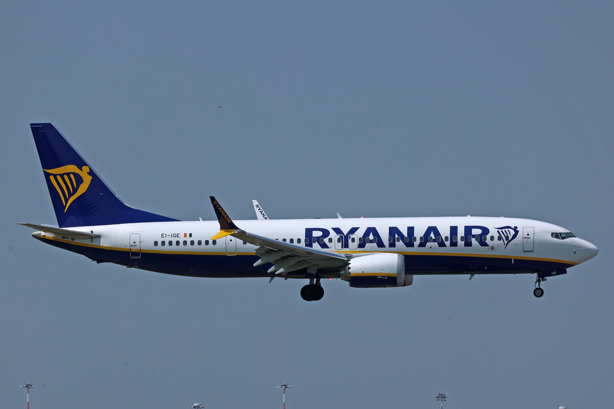 Ryanair, EI-IGE, Boeing B737-8MAX 200, msn: 67071/8501, 11.Juli 2023, MXP Milano Malpensa, Italy.