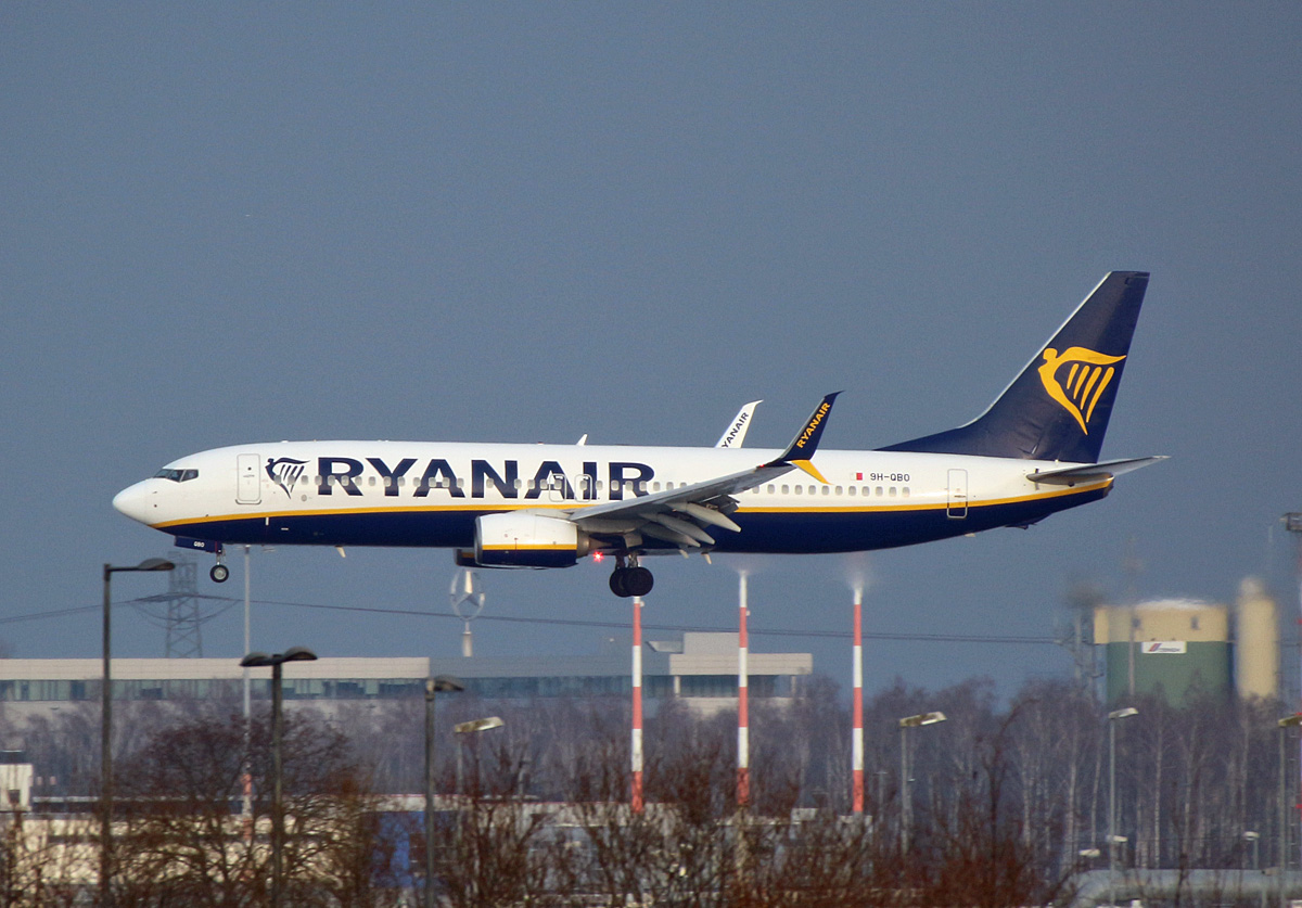 Ryanair(Malta Air), Boeing B 737-8AS, 9H-QBD, BER, 20.01.2024