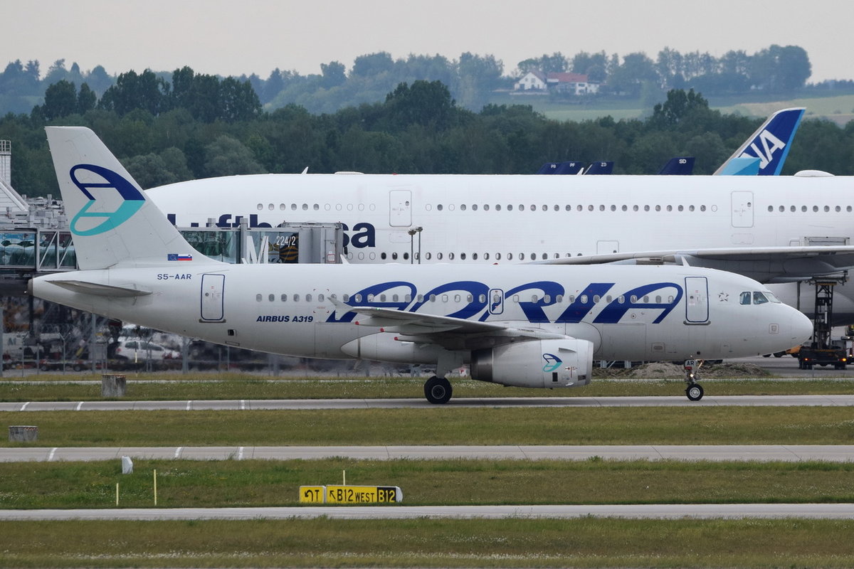 S5-AAR Adria Airways Airbus A319-132  , MUC , 10.05.2018