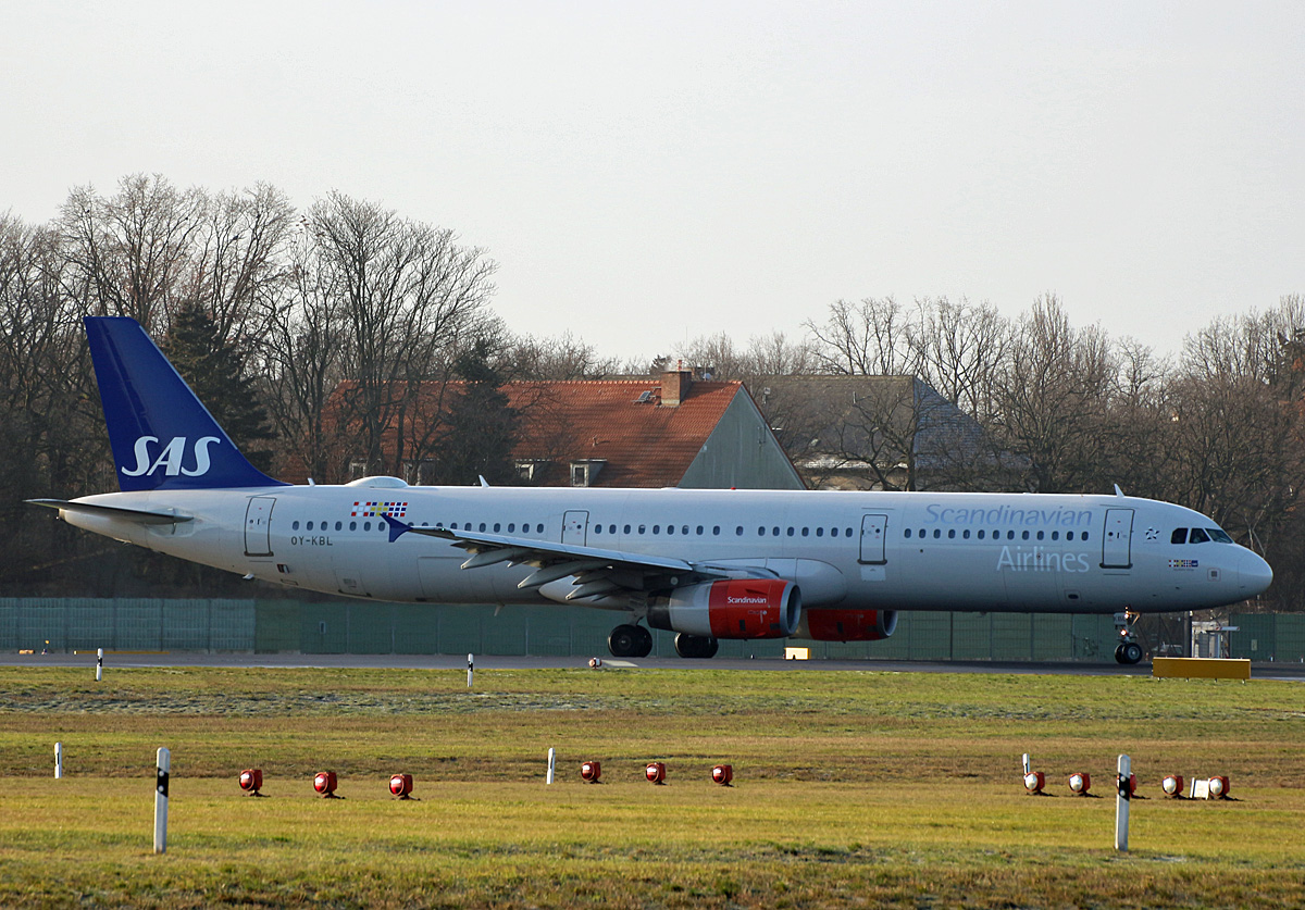 SAS, Airbus A 321-231, OY-KBL, TXL, 05.01.2020