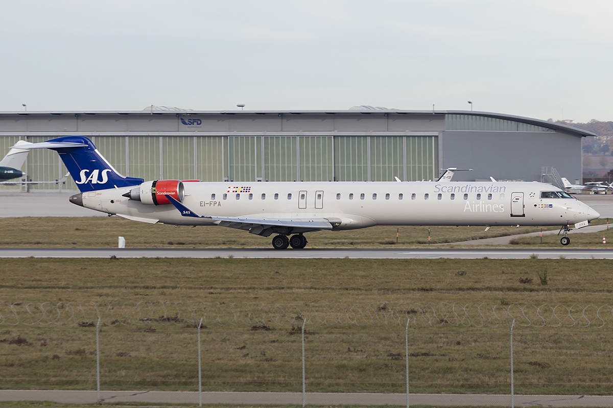 SAS, EI-FPA, Bombardier, CRJ-900, 06.11.2018, STR, Stuttgart, Germany 




