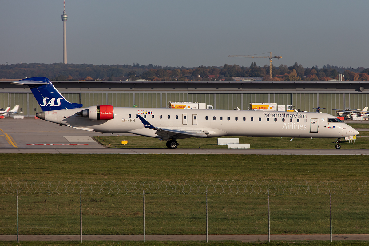 SAS, EI-FPW, Bombardier, CRJ-900, 15.10.2019, STR, Stuttgart, Germany


