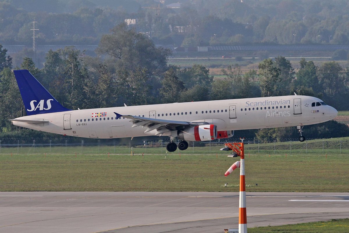 SAS Scandinavian Airlines, LN-RKI, Airbus, A 321-232,  Gunnhild Viking , München, 05.09.2018, Germany
