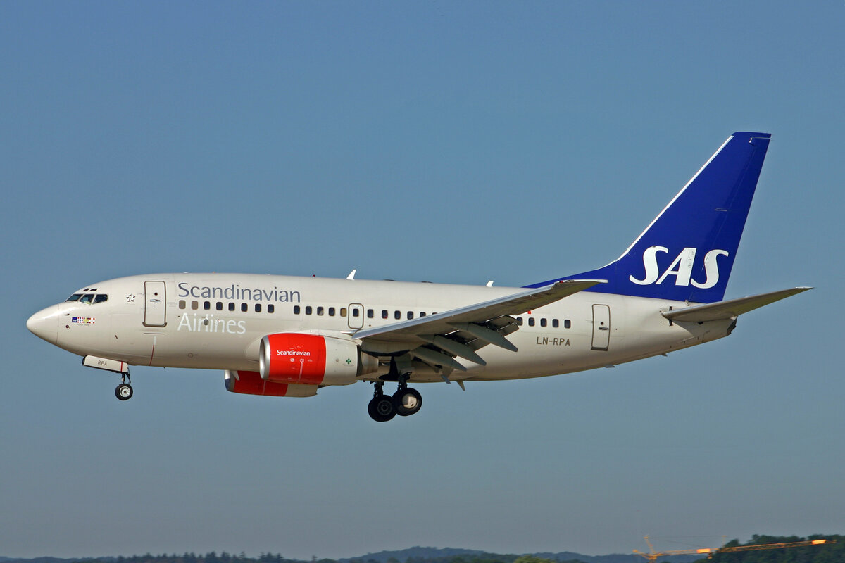 SAS Scandinavian Airlines, LN-RPA, Boeing 737-683, msn: 28290/100, Arnljot Viking , 19.Juni 2007, ZRH Zürich, Switzerland.