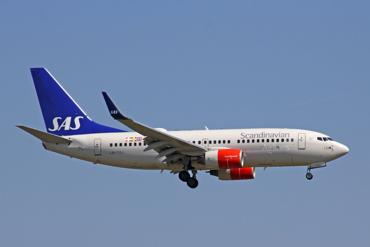 SAS Scandinavian Airlines, LN-TUJ, Boeing 737-705, msn: 29095/773,  Eirik Blodøks , 07.April 2018, ZRH Zürich, Switzerland.