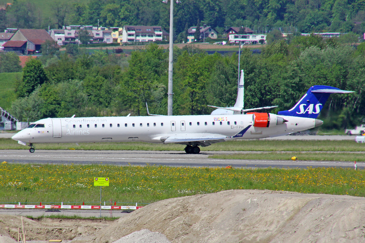 SAS Scandinavian Airlines (Operated by CityJet), EI-FPH, Bombardier CRJ-900LR, 13.Mai 2017, ZRH Zürich, Switzerland.