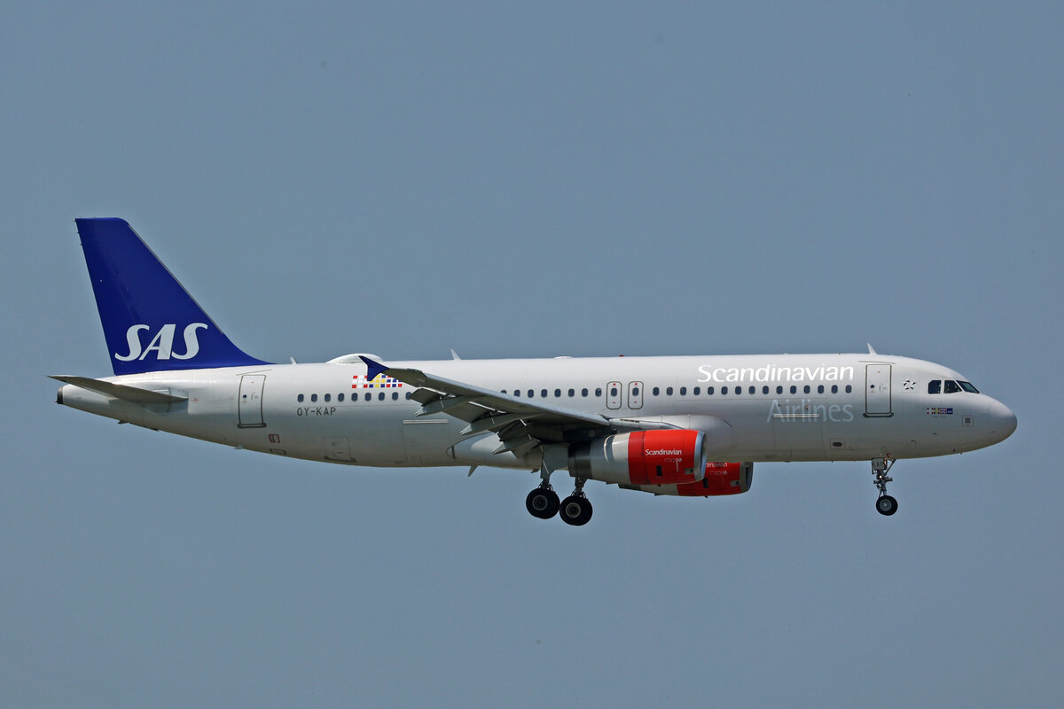 SAS Scandinavian Airlines, OY-KAP, Airbus A320-232, msn: 3086,  Viglek Viking , 11.Juli 2023, MXP Milano Malpensa, Italy.