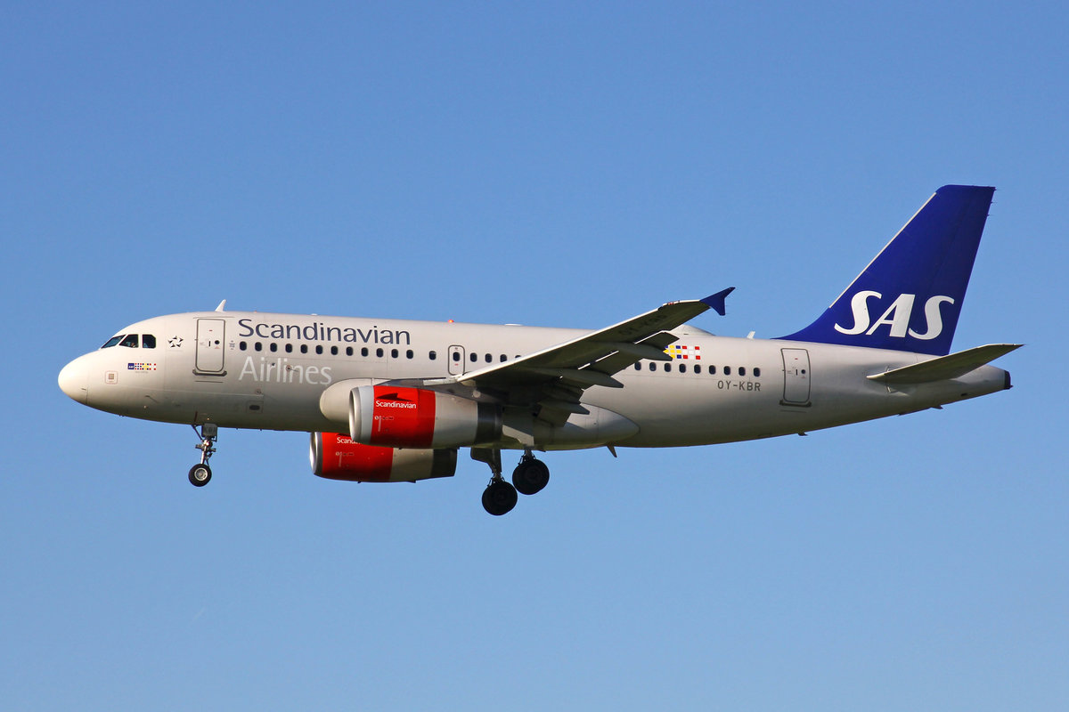 SAS Scandinavian Airlines, OY-KBR, Airbus A319-132, msn: 3231, 20.September 2019, ZRH Zürich, Switzerland.