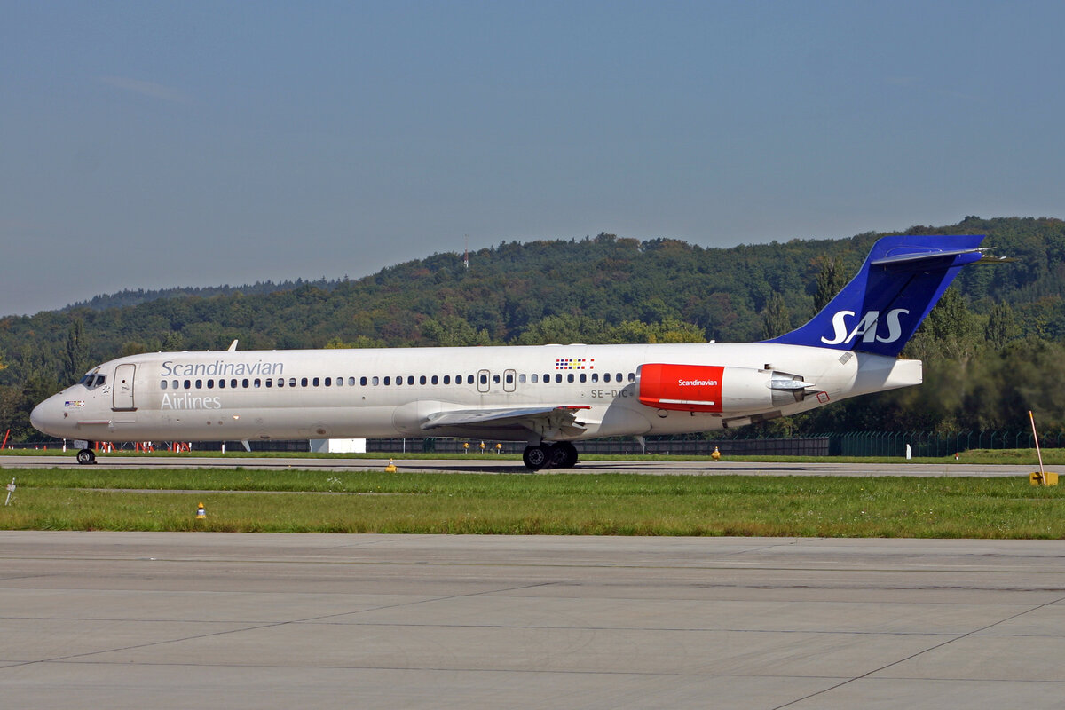 SAS Scandinavian Airlines, SE-DIC, McDonnell Douglas MD-87, msn: 49607/1512,  Grane Viking , 22.September 2007, ZRH Zürich, Switzerland.