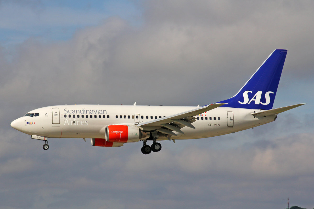 SAS Scandinavian Airlines, SE-RES, Boeing 737-7BX,  Rut Viking , 7.August 2017, ZRH Zürich, Switzerland.