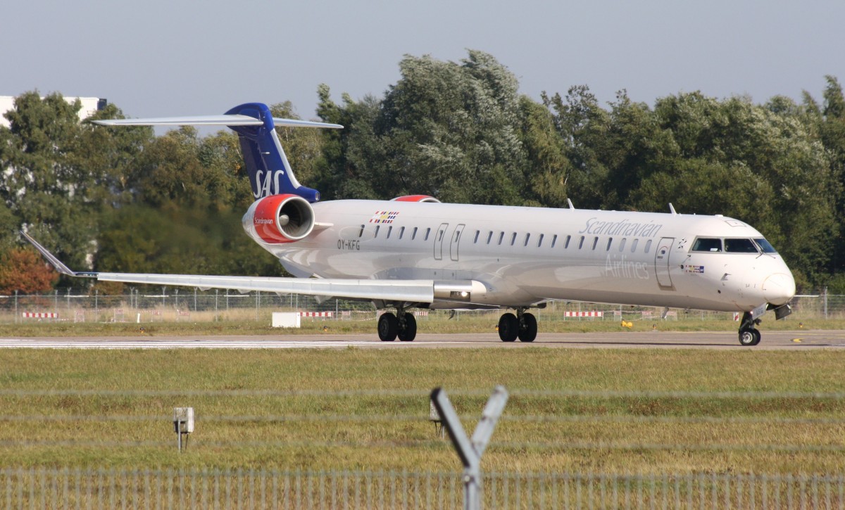 SAS,OY-KFG,(c/n15237),Canadair Regional Jet CRJ-900ER,03.10.2013,HAM-EDDH,Hamburg,Germany