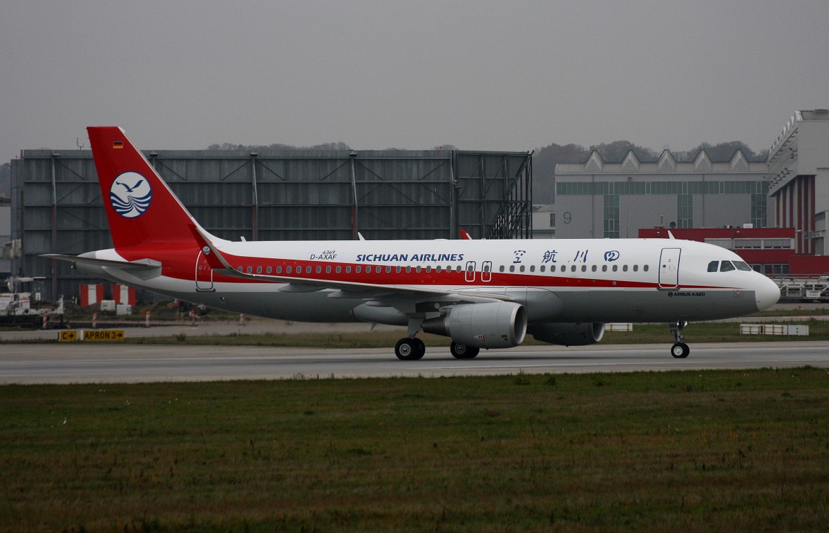 Sichuan Airlines,D-AXAF,Reg.B-1882,(c/n 6369),Airbus A320-214(SL),XFW-EDHI,Hamburg-Finkenwerder,Germany
