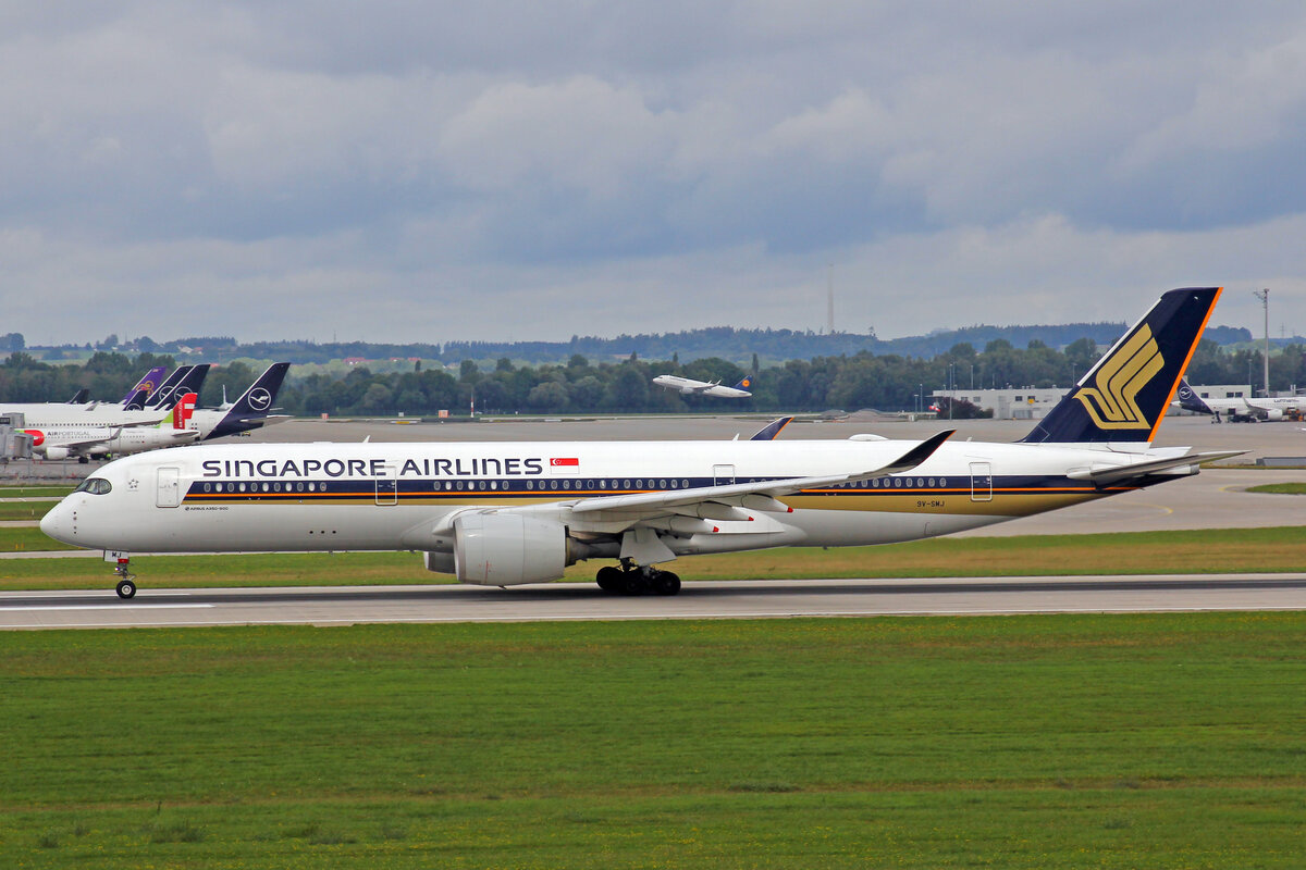 Singapore Airlines, 9V-SMJ, Airbus A350-941, msn: 081, 11.September 2022, MUC München, Germany.