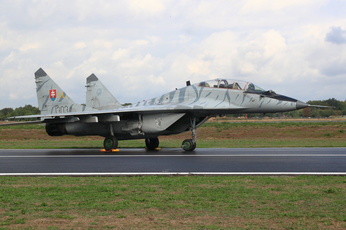 Slovak Air Force, MiG-29 Fulcrum-B, #1303. Belgian Air Force Days, 07.09.2018, Kleine Brogel Airbase. 
