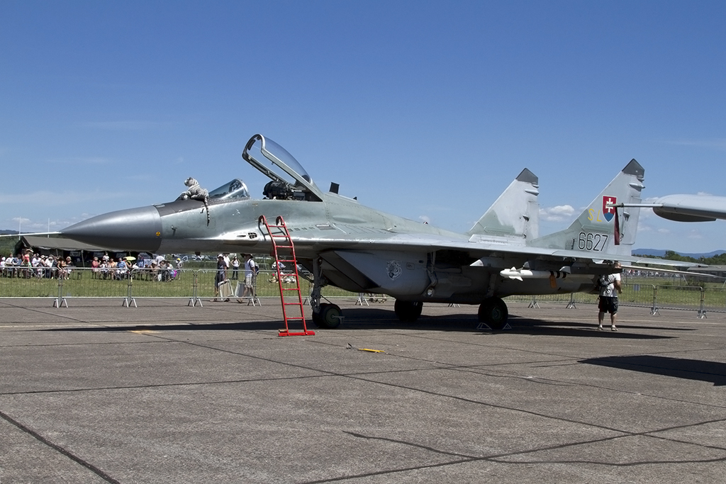 Slovakia - Air Force, 6627, Mikoyan-Gurevich, Mig 29AS, 28.06.2015, LFSX, Luxeuil, France 





