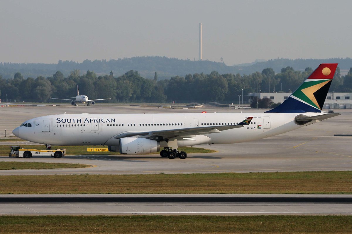 South African Airways, ZS-SXW, Airbus, A 330-243, MUC-EDDM, München, 20.08.2018, Germany
