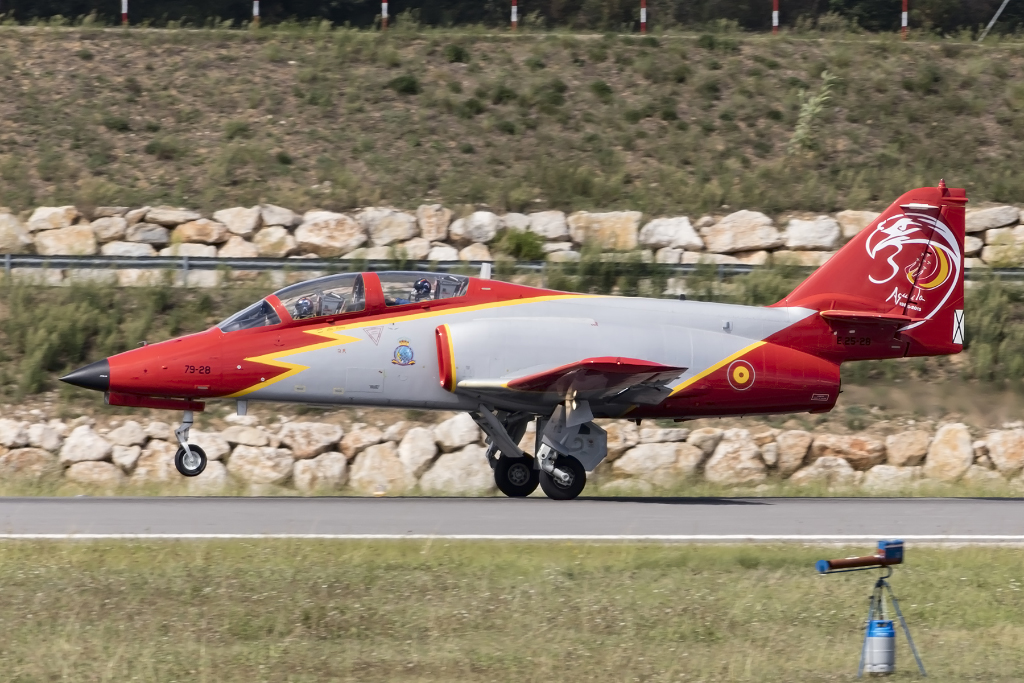 Spain - Air Force, E25-28, Casa, C-101EB Aviojet, 18.09.2015, GRO, Girona, Spain 




