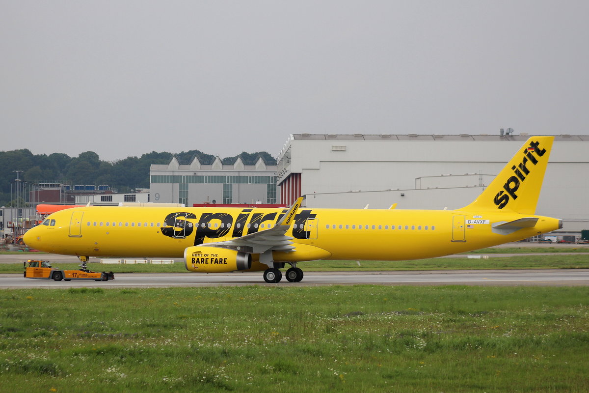 Spirit Airlines, D-AVXF, Reg.    , MSN 7837,Airbus A 321-231 (SL), 18.08.2017, XFW-EDHI, Hamburg-Finkenwerder, Germany 