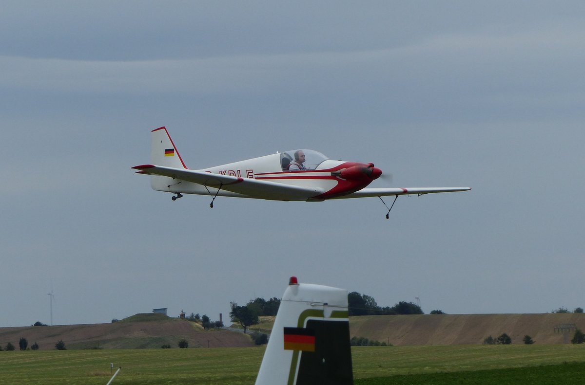 Sportavia Pützer (Fournier) RF-4D, D-KDLE gestartet zum Wettbewerb der Vintage Aerobatic World Championship  am 17.8.2019 in Gera (EDAJ)