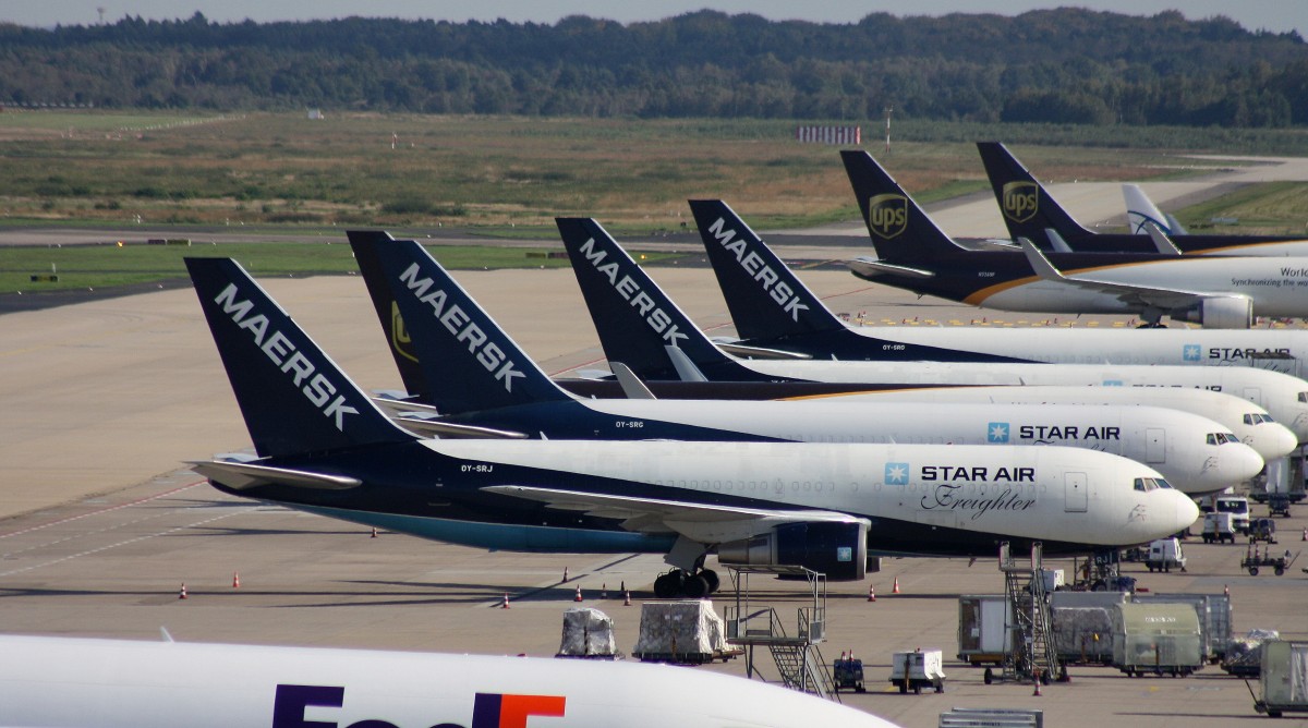 StarAir(Maersk), OY-SRJ,(c/n 27195),Boeing 767-25E (BDSF), 27.09.2014, CGN-EDDK, Köln -Bonn, Germany 