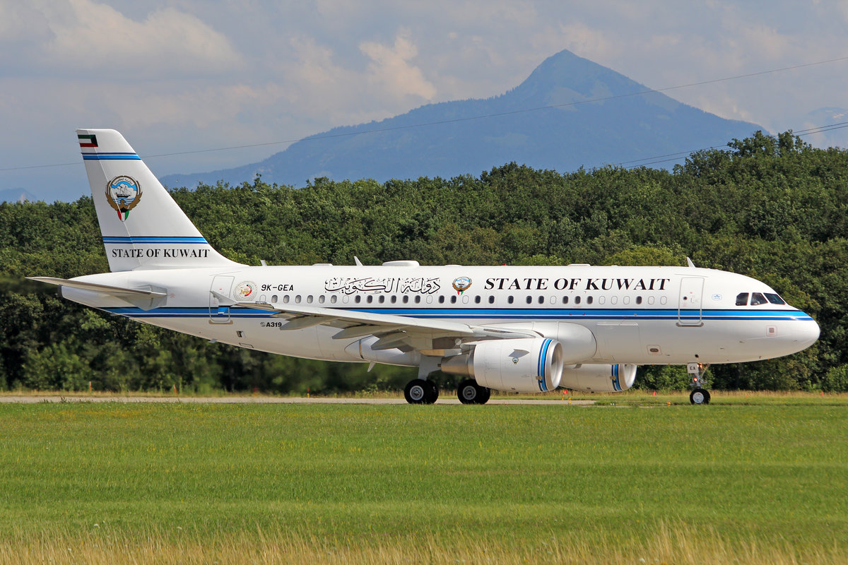 State of Kuwait, 9K-GEA, Airbus A319-115X CJ, msn: 3957, 11.September 2012, GVA Genève, Switzerland.